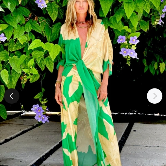 NWT Suit Tropical Pants & Shiphone Kimono Duster Beach Cover Up. XL - Picture 13 of 14